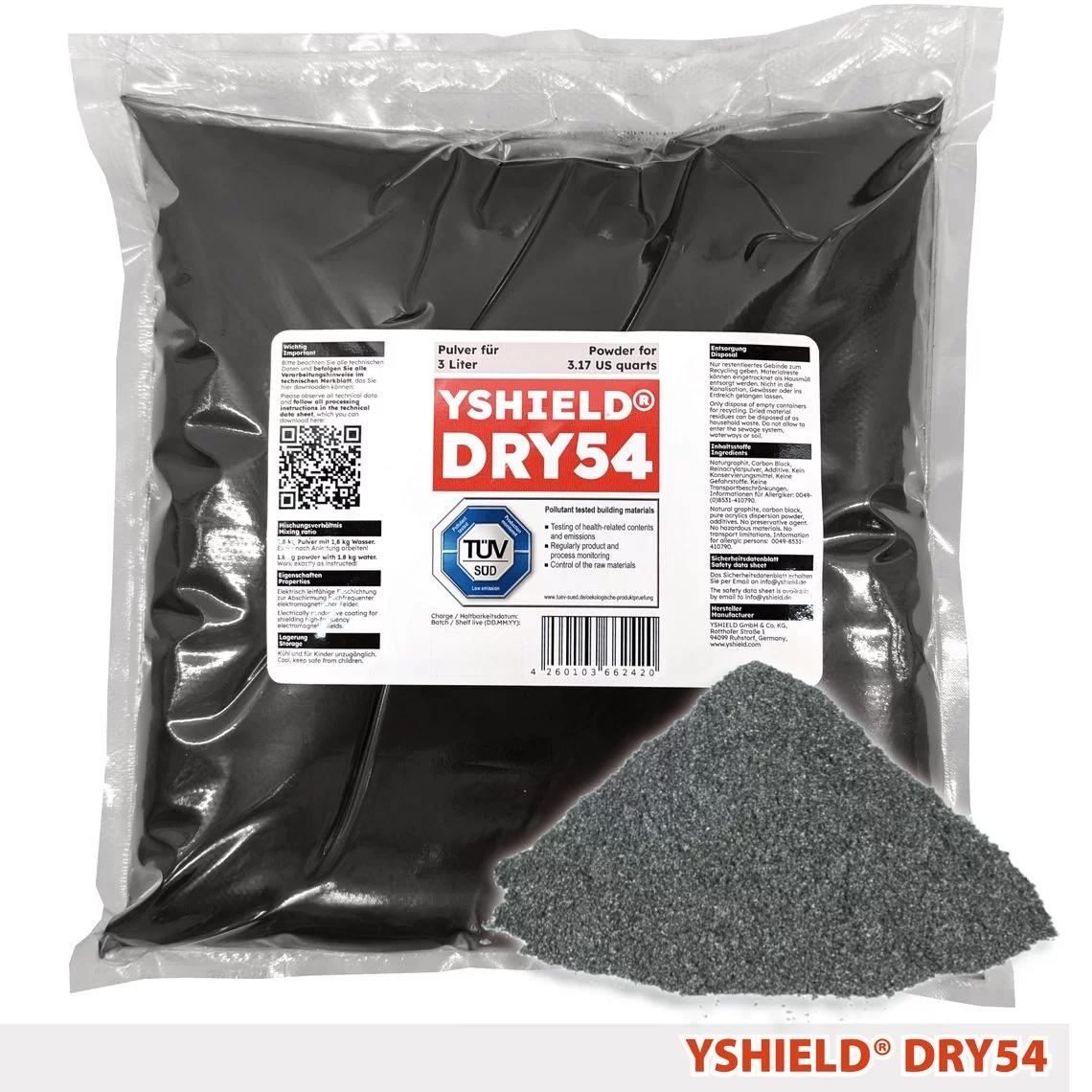 YSHIELD® DRY54 Special Shielding Paint – powder for 3L