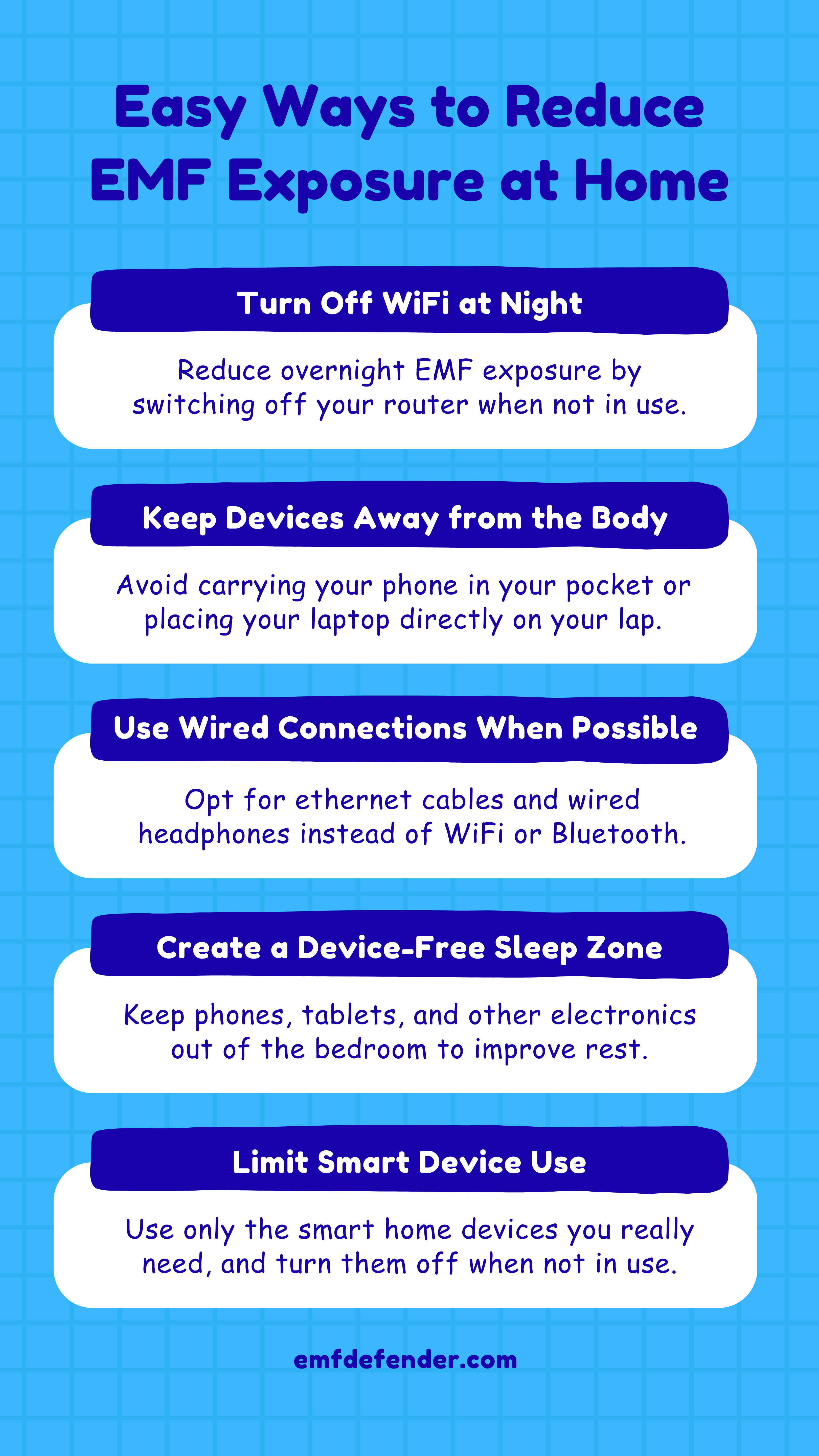 Easy Ways to Reduce EMF Exposure at Home