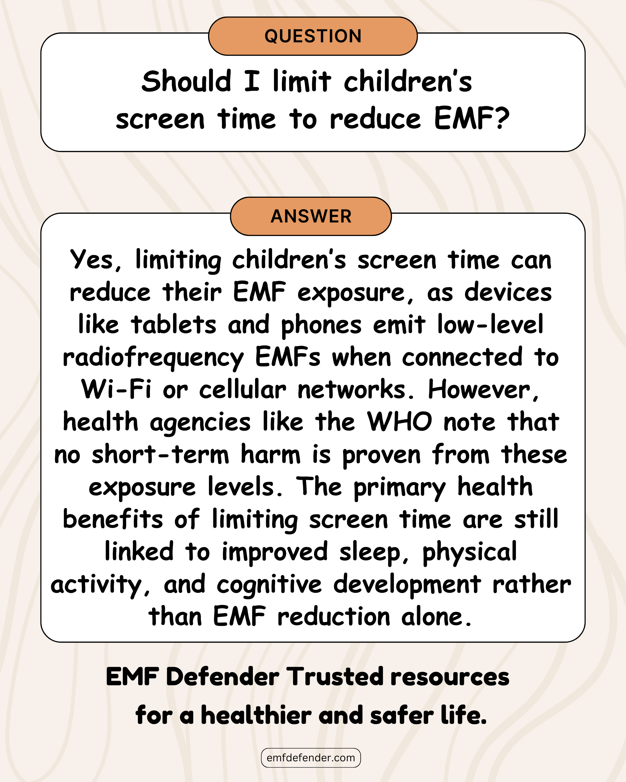 Should I limit children’s screen time to reduce EMF?