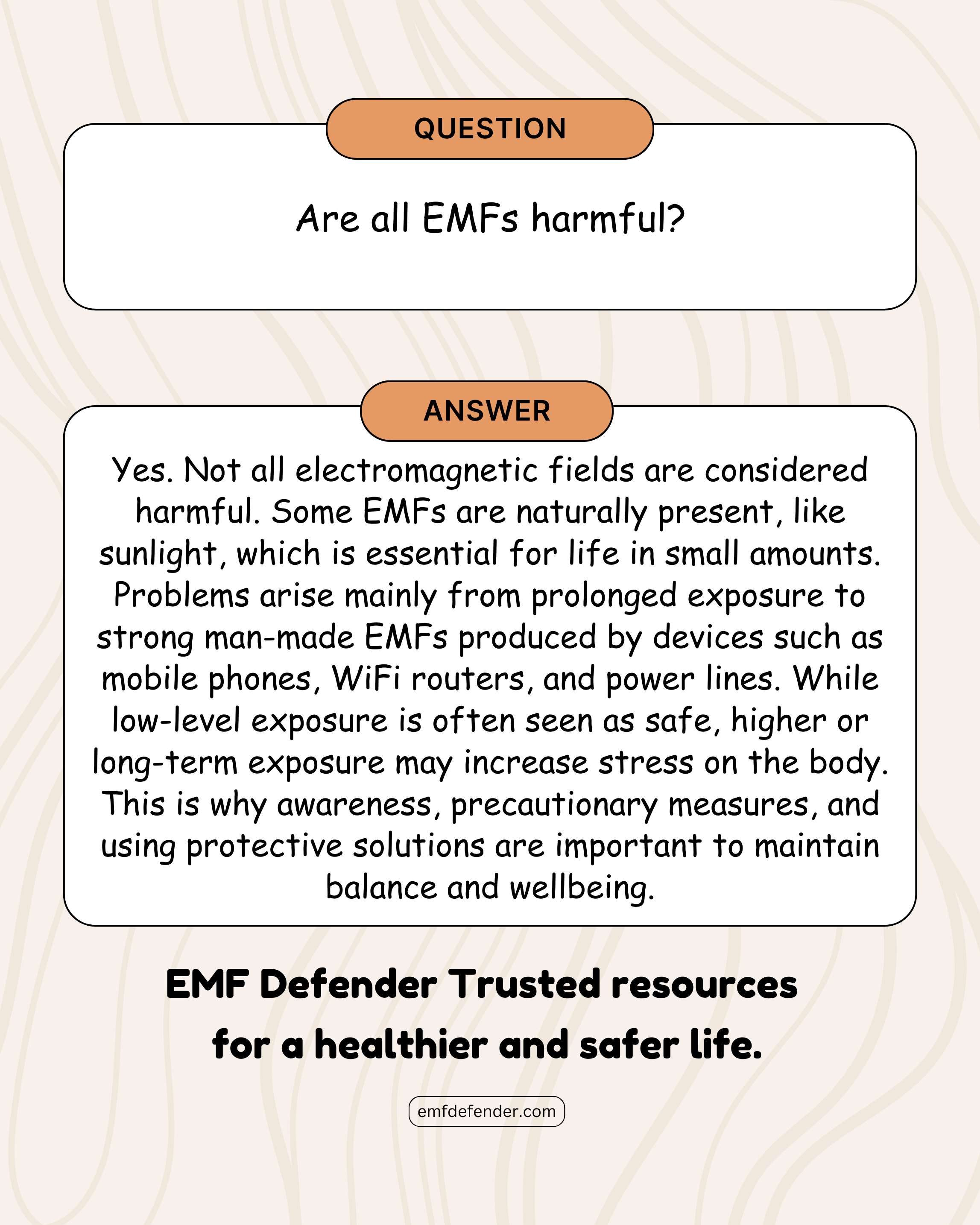 Are all EMFs harmful?