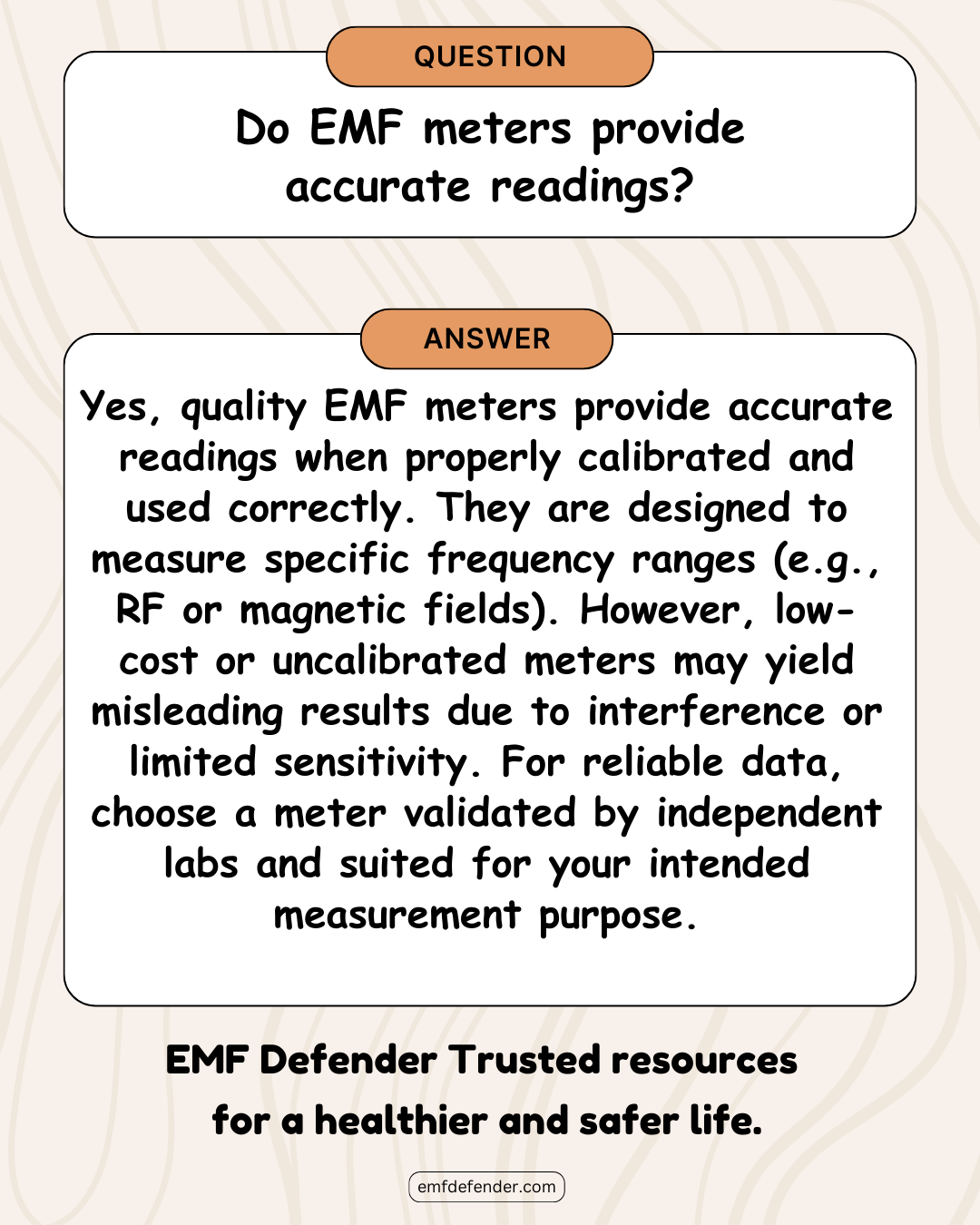 Do EMF meters provide accurate readings?
