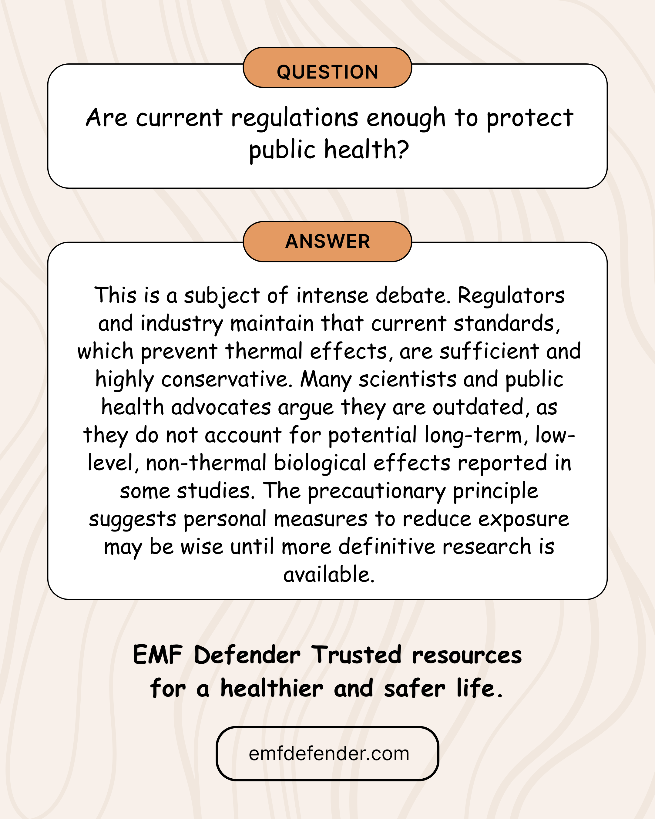 Are current regulations enough to protect public health?